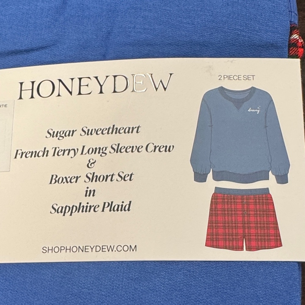 Honeydew Intimates Blue and Red Pajama Set